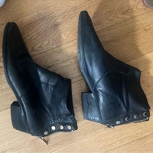 Vince Camuto Black Studded Booties